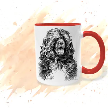 Hrnek - Portugalský vodní pes Barva: Červená