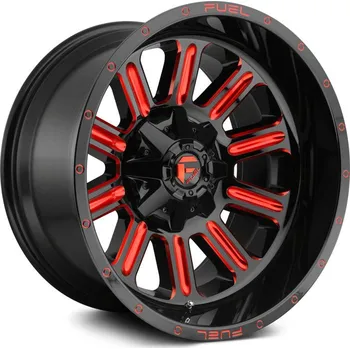 Horské kolo Alloy wheel D621 Hardline Gloss Black Red Tinted Clear Fuel