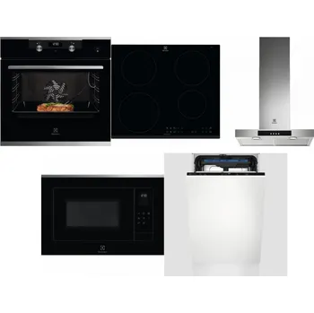Set domácích spotřebičů ELECTROLUX KODEC75X2 + ELECTROLUX LIR60430 + ELECTROLUX LFT426X + ELECTROLUX LMS4253TMX + ELECTROLUX EEM23100L
