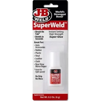 Průmyslové lepidlo J-B WELD 33106 vteřinové lepidlo s nanášecím kartáčkem SuperWeld Brush-On ( 6g ) 33106