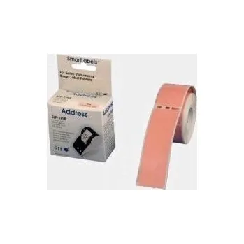 Samolepící etiketa Seiko SLP-1PLB adresní štítky - růžové, 28x89mm 130ks/role