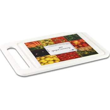 Kuchyňské prkénko PETRAplast Plastové krájecí prkénko 24 x 15 cm Bílá