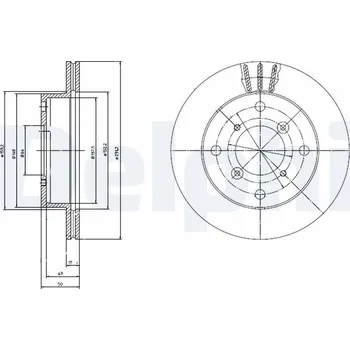 Brzdový kotouč Brzdový kotouč DELPHI BG2645
