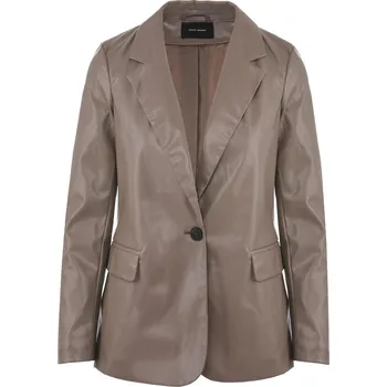 Dámské sako VERO MODA hnědé koženkové sako dámské L