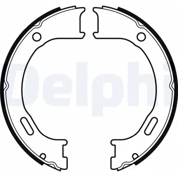 Auto-moto Sada brzdových čelistí, parkovací brzda DELPHI LS2076