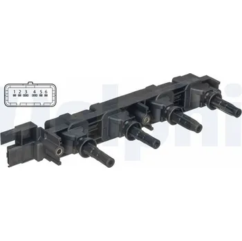 Zapalovací cívka Zapalovací cívka DELPHI GN10502-12B1