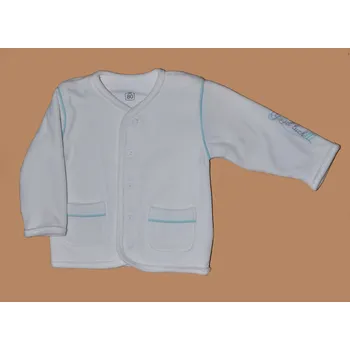 Glück Kojenecký kabátek samet s výšivkou vel. 80 bílá