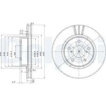 Brzdový kotouč Brzdový kotouč DELPHI BG2767
