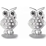Majya Stříbrné náušnice SOVA Ag/; ≤1,72 g 10168