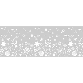 Samolepící dekorace Ozdobná nálepka na okno - páska 2m - hvězdy