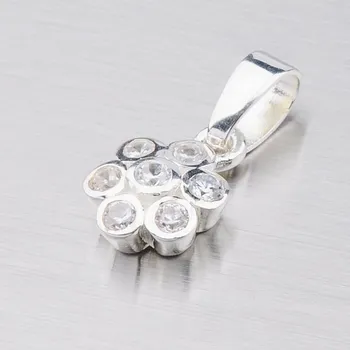 Přívěsek Dámský přívěsek stříbro 925 zirkon kytička ze stříbra 13430079