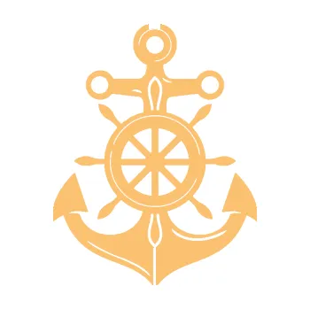 Samolepící dekorace SAMOLEPKA Kotva 005 pravá s kormidlem (08 - béžová) NA AUTO, NÁLEPKA, FÓLIE, POLEP, TUNING, VLASTNÍ TEXT, TISK, AUTOSAMOLEPKY.cz, POLEPY, OBRÁZEK, LOGO, SAMOLEPKY