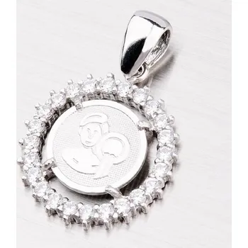 Přívěsek Dámský přívěsek stříbro 925 zirkony - Vodnář MPNZ5057ZSM-01