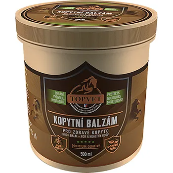Kosmetika pro koně Balzám pro zdravá kopyta Topvet 250 ml