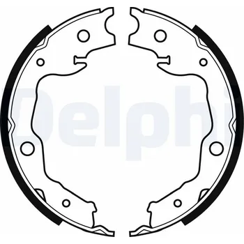 Brzdová čelist Sada brzdových čelistí DELPHI LS1999