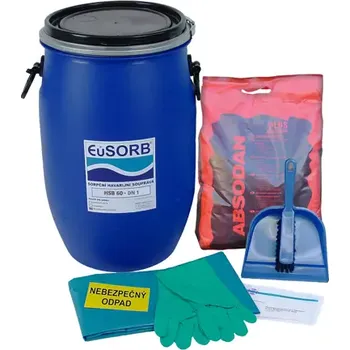 Sorbent HAPPY END Havarijní souprava se sypkými sorbenty HSB 60, chemická, 13 l - HSB 60 - DN1