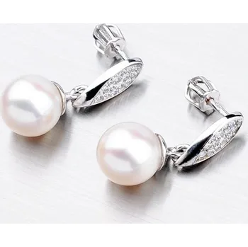 Náušnice Dámské náušnice bílé zlato 585 perly perlové GZ3124B