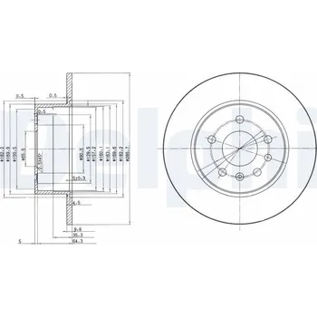 Brzdový kotouč Brzdový kotouč DELPHI BG3274