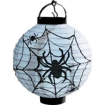 Karnevalový doplněk Papírový lampión na baterie - Pavouk