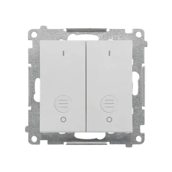 vypínač SIMON TW22A.01/143 Spínač 2 násobný dvoupólový, řazení 2+2 bílá