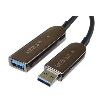 PremiumCord USB3.2 + 2.0 prodlužovací optický AOC kabel A/Male - A/Female 30m