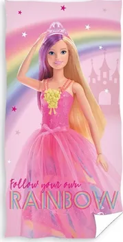 Carbotex Barbie dětská osuška 70 x 140 cm
