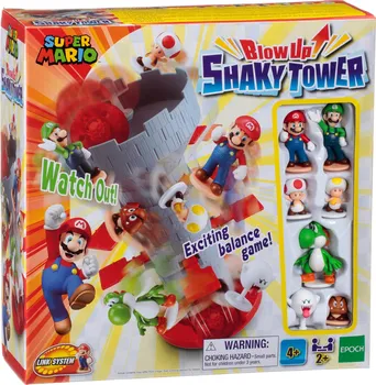 Desková hra Epoch Games Super Mario Blow Up Shaky Tower