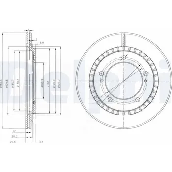 Brzdový kotouč Brzdový kotouč DELPHI BG3820