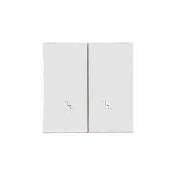 vypínač SIMON TKW6/2/114 Kryt 2 násobný pro přístroje spínačů a tlačítek bílá