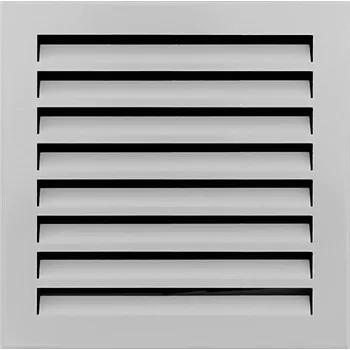 Větrací mřížka Větrací mřížka na fasádu kovová 200x200 mm bílá