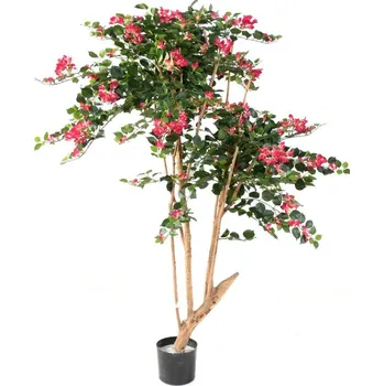 umělá květina Luxusní umělý kvetoucí strom BOUGAINVILLEA ROOT růžová, 160cm