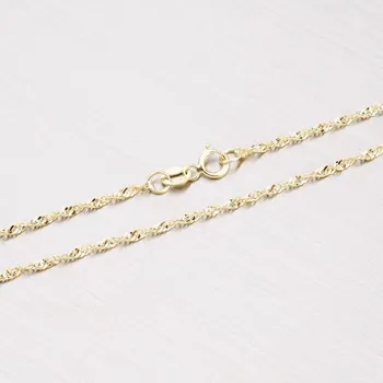 Řetízek Řetízek žluté zlato 585 - Lambada 45-1135 délka 38 cm