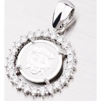 Přívěsek Dámský přívěsek stříbro 925 zirkony - Lev MPNZ5057ZSM-07