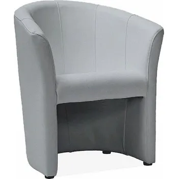 Křeslo Nábytek PEGAS s.r.o. Křeslo TM-1, Šedá ekokůže EK-8/Wenge