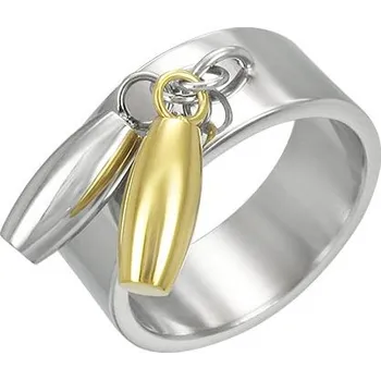 Prsten Dámský prsten ocel přívěsky GSRV066 velikost 49