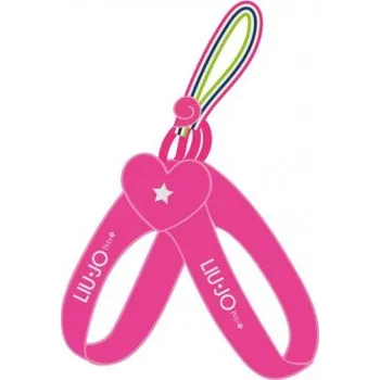 Postroj pro psa LIU JO Postroj z eco kůže s pruhovaným poutkem pro psy do 7-9 kg růžová světlá vel. 2,5
