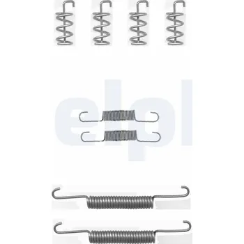 Brzdová čelist Sada příslušenství, parkovací brzdové čelisti DELPHI LY1325