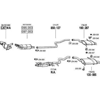 Filtr pevných částic filtr pevných čás. Veneporte Bosal 97-353A