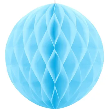 Papírová dekorace - modrá koule