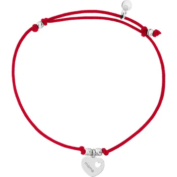 Náramek Náramek s prvky ze stříbra - srdce, máma - AP535-6740