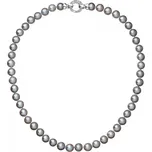 Perlový náhrdelník z pravých říčních perel šedý 22028.3 délka 45 cm
