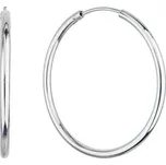 Stříbrné náušnice kruhy 61005