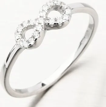 Prsten Dámský prsten stříbro 925 zirkon nekonečno GST-11508 velikost 59