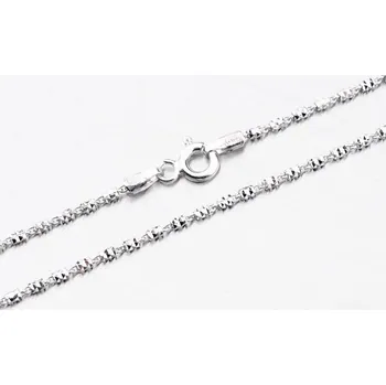 Řetízek Dámský řetízek stříbro 925 zdobený facetami CHRS-TUBE2BRT-FT-030 délka 42 cm