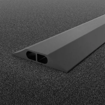 kabelová chránička Černý plastový kabelový most - 300 x 8,3 x 1,4 cm