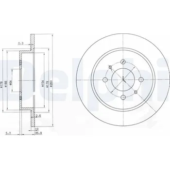 Brzdový kotouč Brzdový kotouč DELPHI BG3102