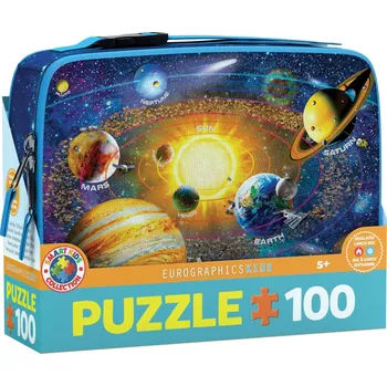 Puzzle EUROGRAPHICS Puzzle ve svačinovém boxu Průzkum sluneční soustavy 100 dílků