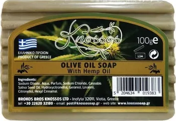 Mýdlo Knossos Řecké olivové mýdlo s konopným olejem 100 g