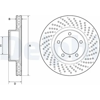Brzdový kotouč Brzdový kotouč DELPHI BG4781C