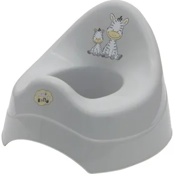 Nočník Maltex Dětský nočník s melodií zebra šedá